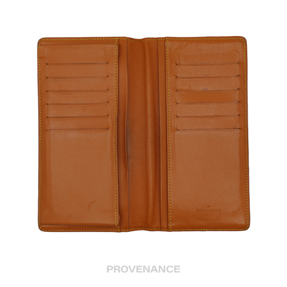🔴 Louis Vuitton Long Wallet - Nomade Caramel Leather - Picture 7 of 9